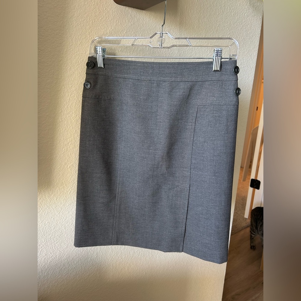 BCBGMaxAzria Charcoal Pencil Skirt